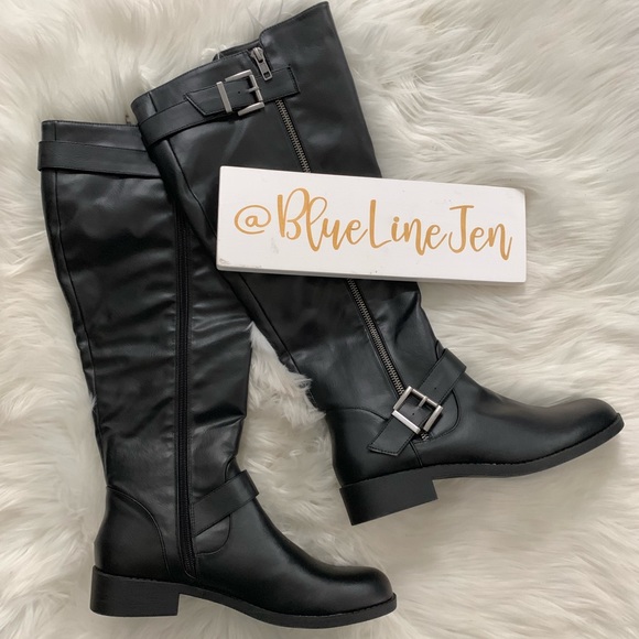 mia cascaded buckle boot